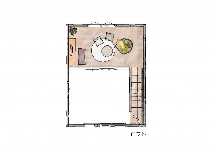 ロフトの間取り図