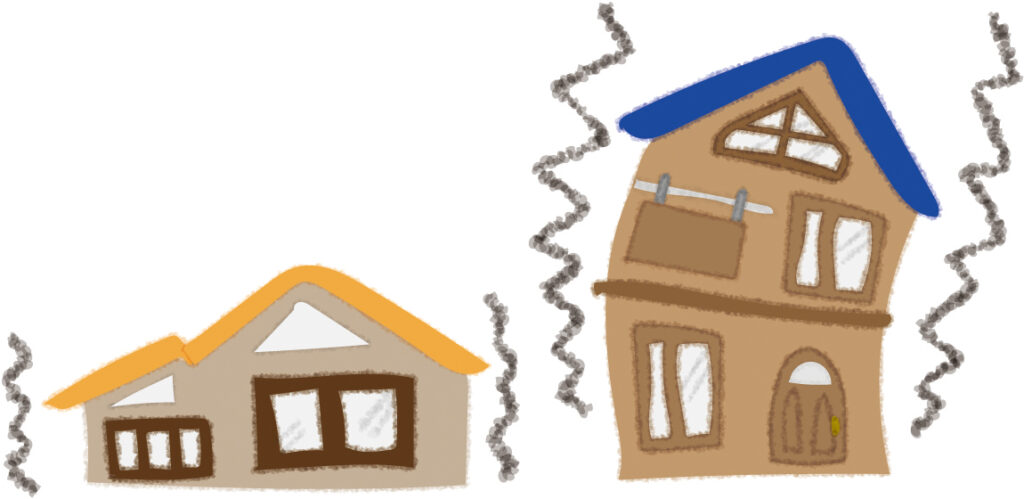 地震のイメージイラスト