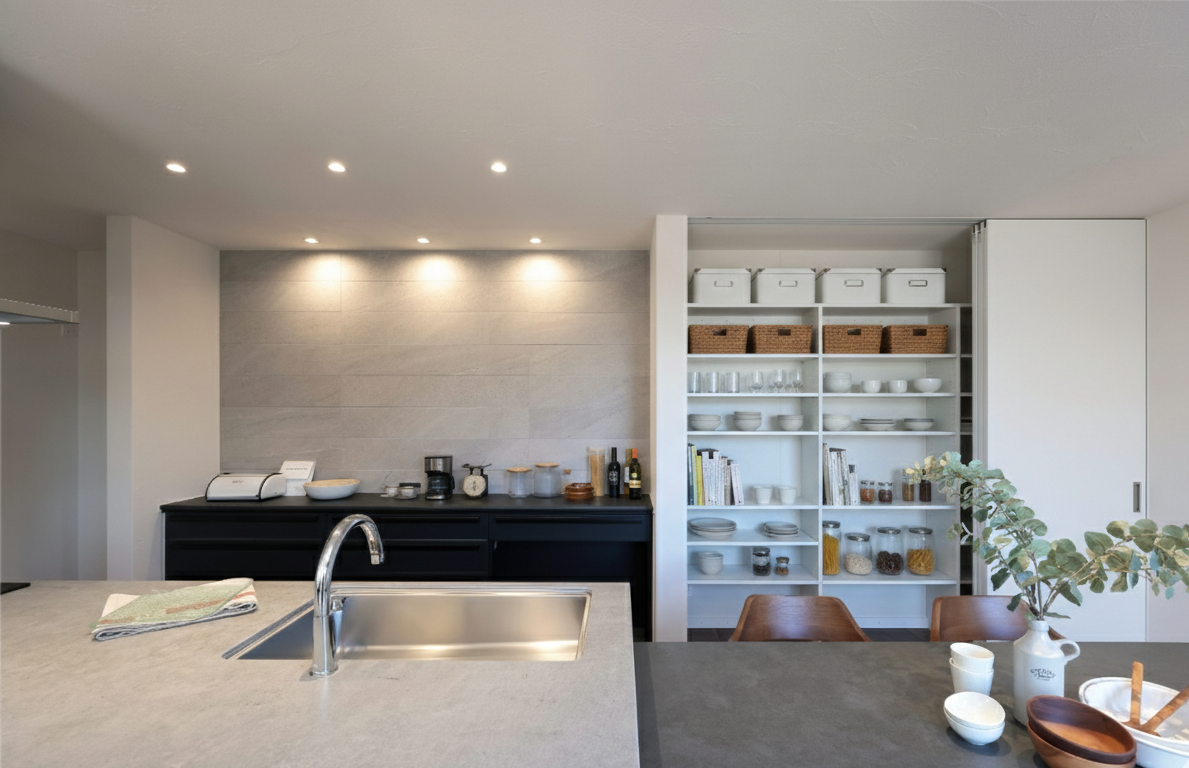 オープンなキッチン