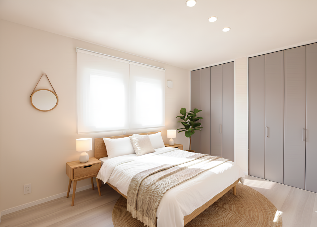 収納力のある主寝室