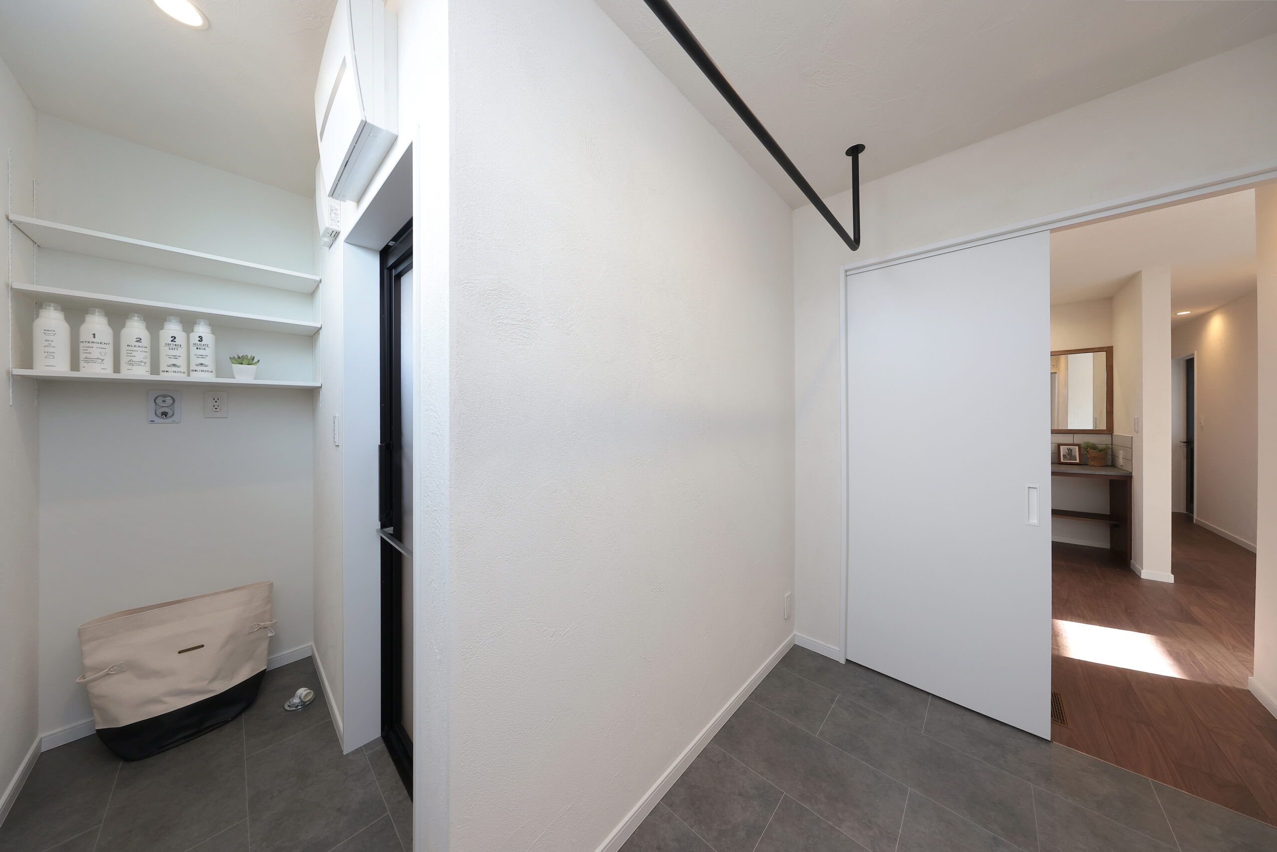 使い勝手が良いランドリースペース