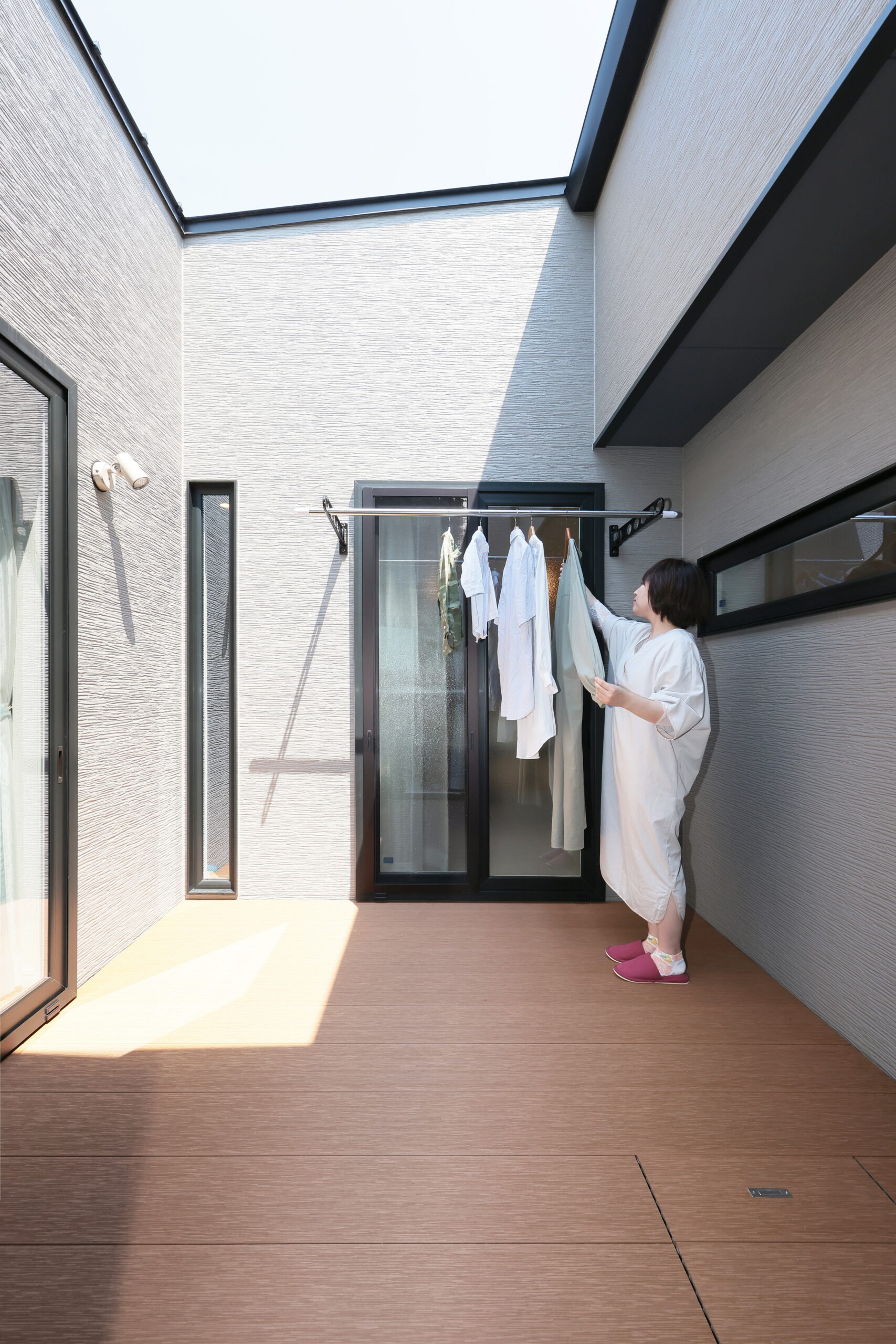 外干ししやすい中庭