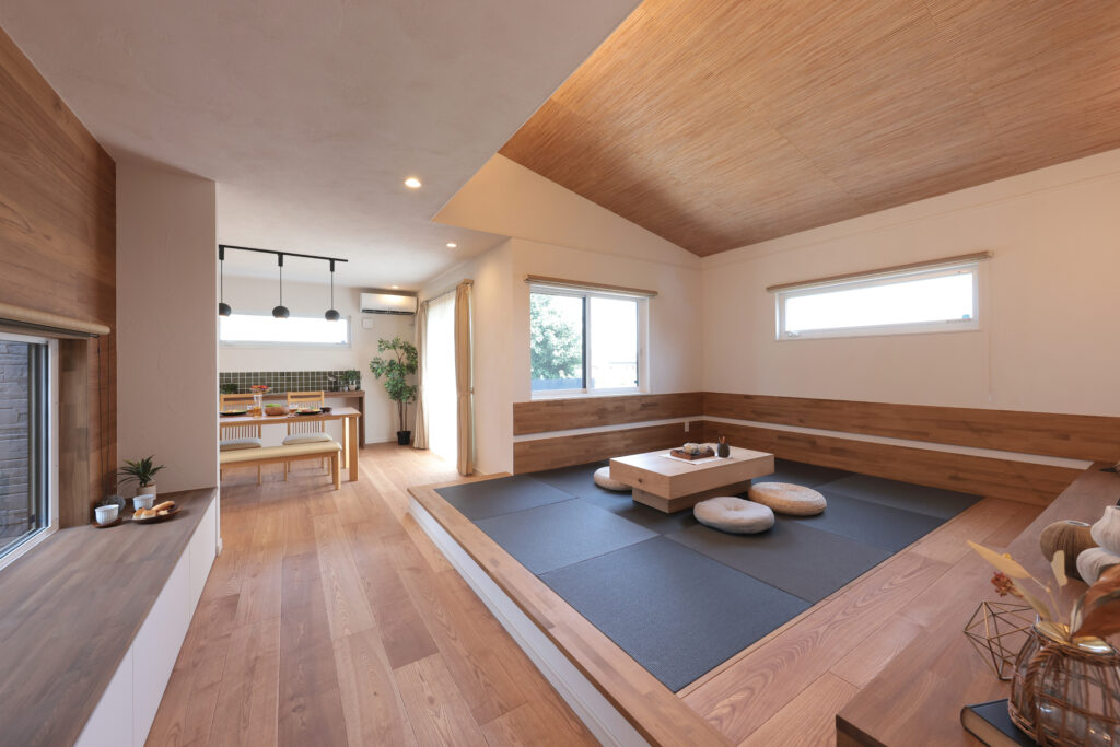 小上がり畳のある平屋の家