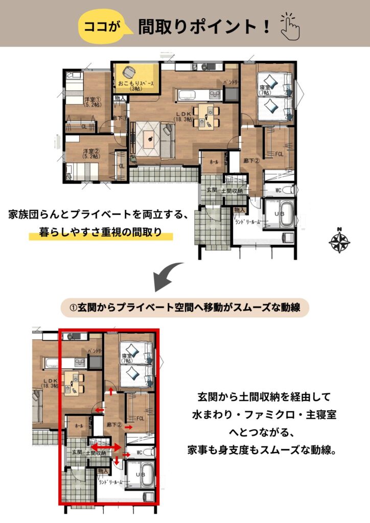 平屋の間取り