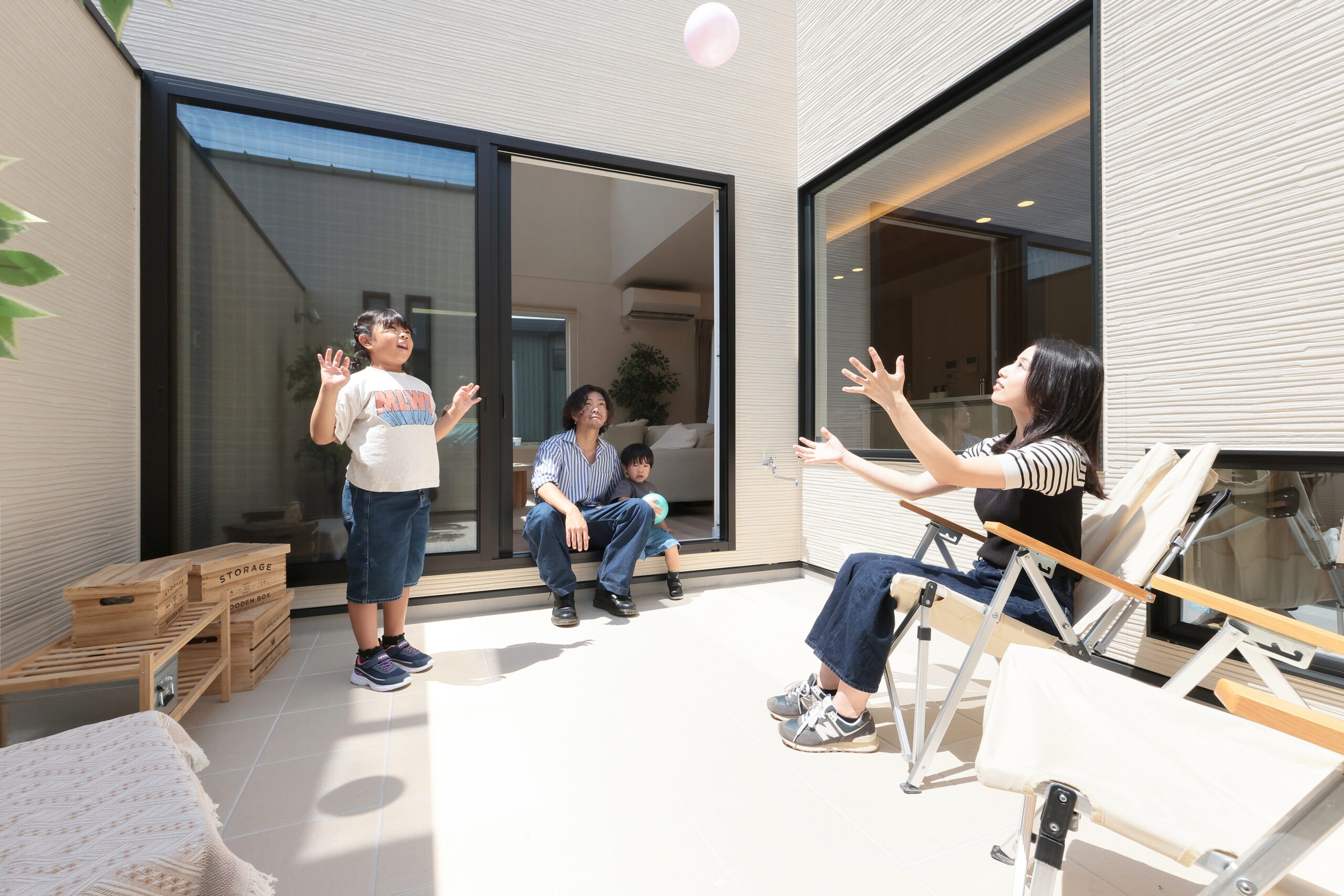 セカンドリビングとしても使える中庭